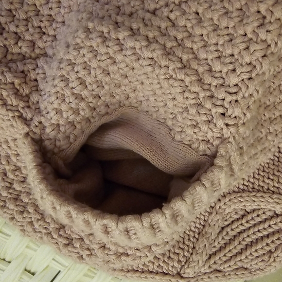 ❄️LL Bean Signature Cowl Neck Sweater in Pale Pink Women's Size XS - Picture 6 of 8